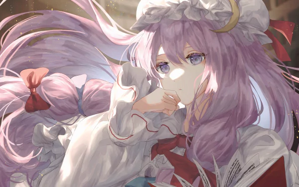 Patchouli Knowledge Anime Touhou HD Desktop Wallpaper | Background Image
