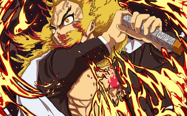 Anime Demon Slayer: Kimetsu no Yaiba Demon Slayer Kyojuro Rengoku HD Wallpaper | Background Image