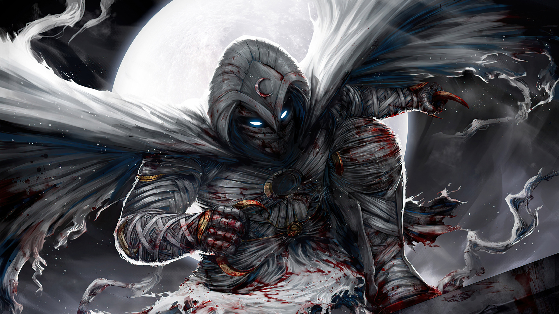 Comics Moon Knight Hd Wallpapers For Pc  Wallpaperforu