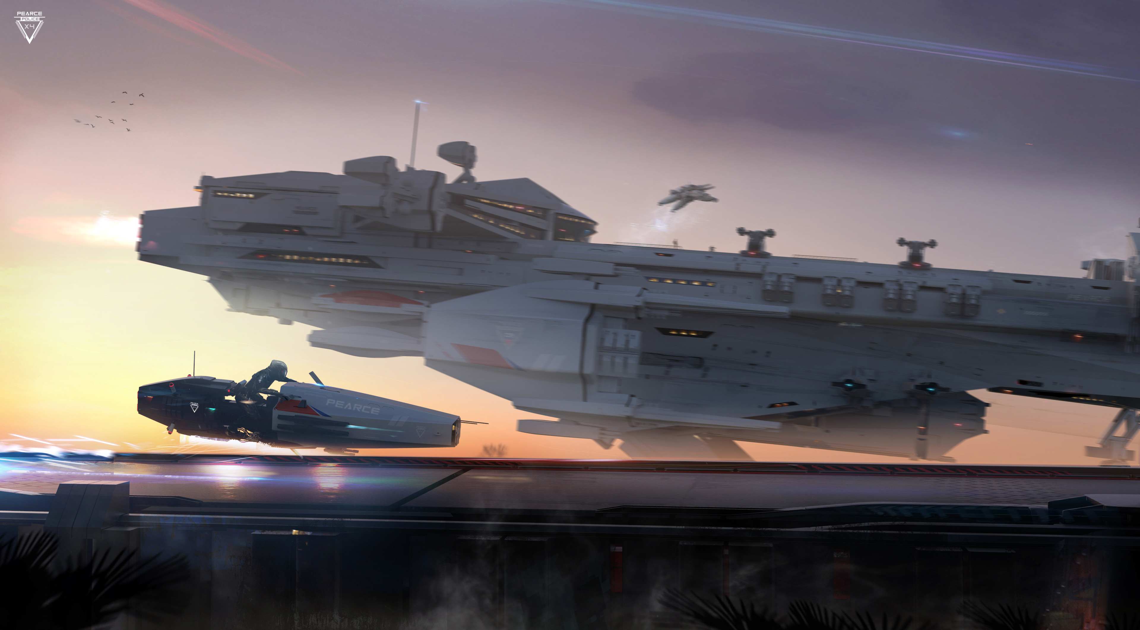 Download Sci Fi Spaceship HD Wallpaper by GARY SANCHEZ