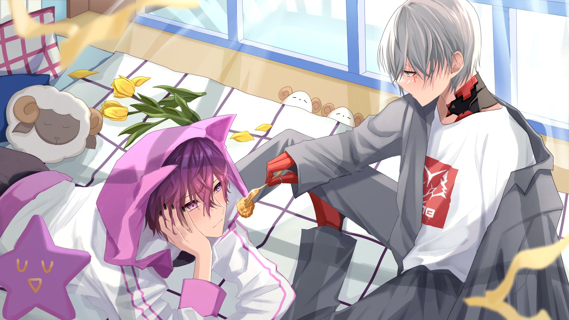 Download Noctyx Uki Violeta Fulgur Ovid Anime Virtual Youtuber 4k Ultra HD Wallpaper