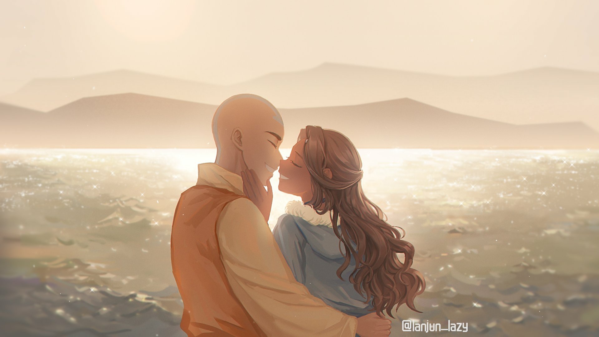 Download Aang (Avatar) Katara (Avatar) Anime Avatar: The Last Airbender HD  Wallpaper