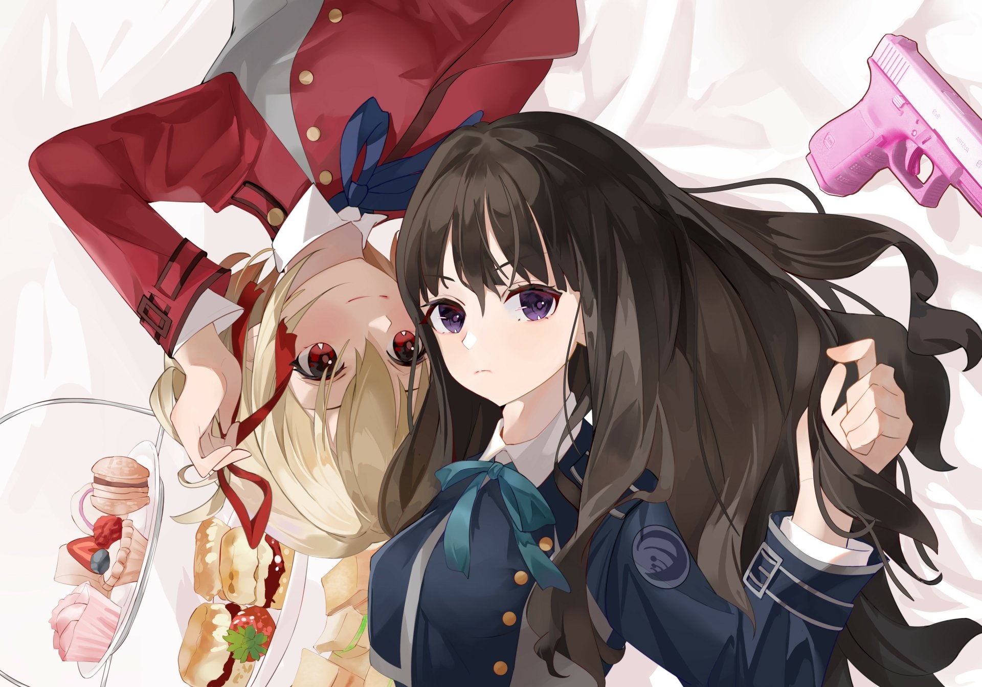 Download Takina Inoue Chisato Nishikigi Anime Lycoris Recoil 4k Ultra HD Wallpaper by 昊冕sama