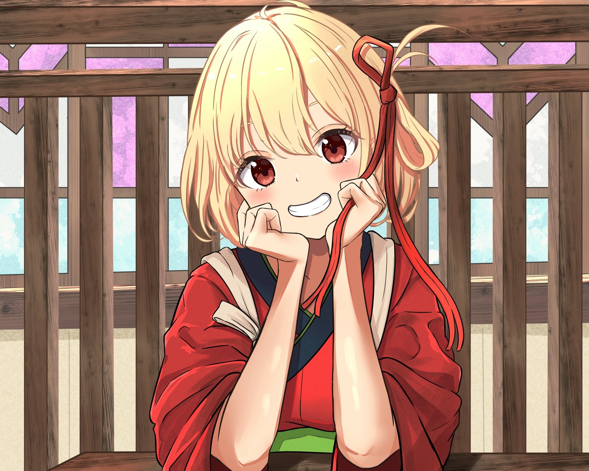 Download Chisato Nishikigi Anime Lycoris Recoil 4k Ultra HD Wallpaper by ファラット