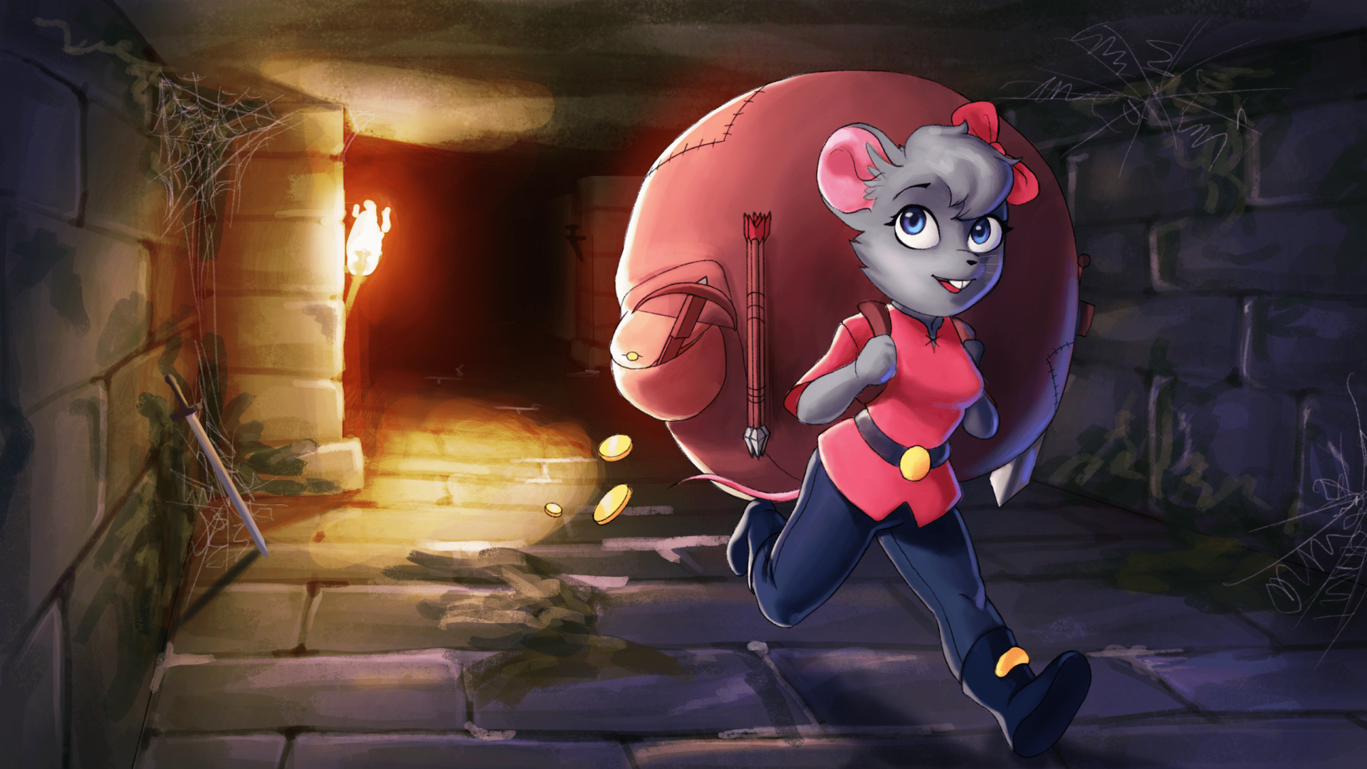 Download Video Game Backpack Hero HD Wallpaper