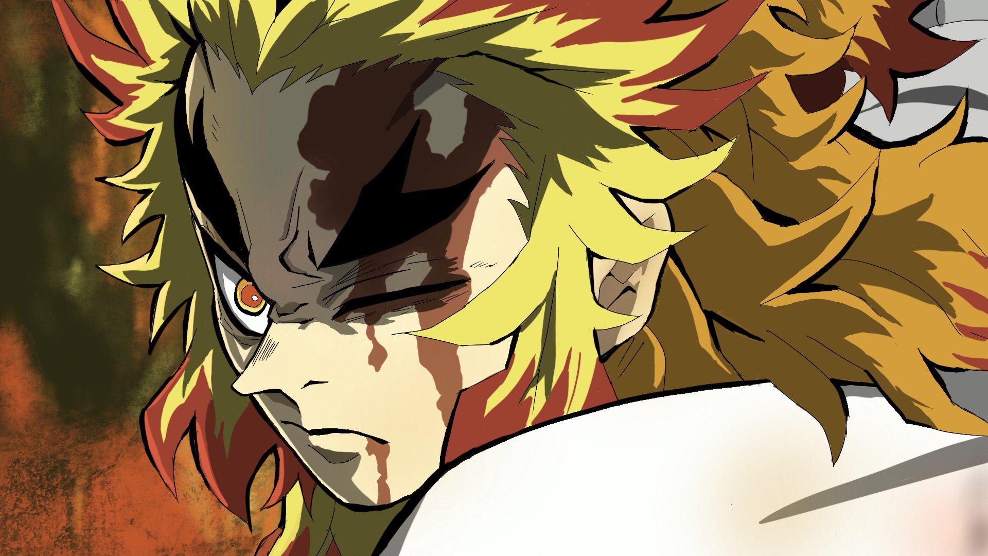 Download Kyojuro Rengoku Anime Demon Slayer: Kimetsu No Yaiba HD Wallpaper by 無銘