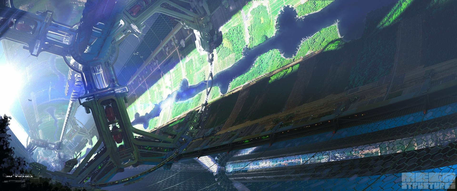 Download Sci Fi Space Station HD Wallpaper by Jeremy Cook