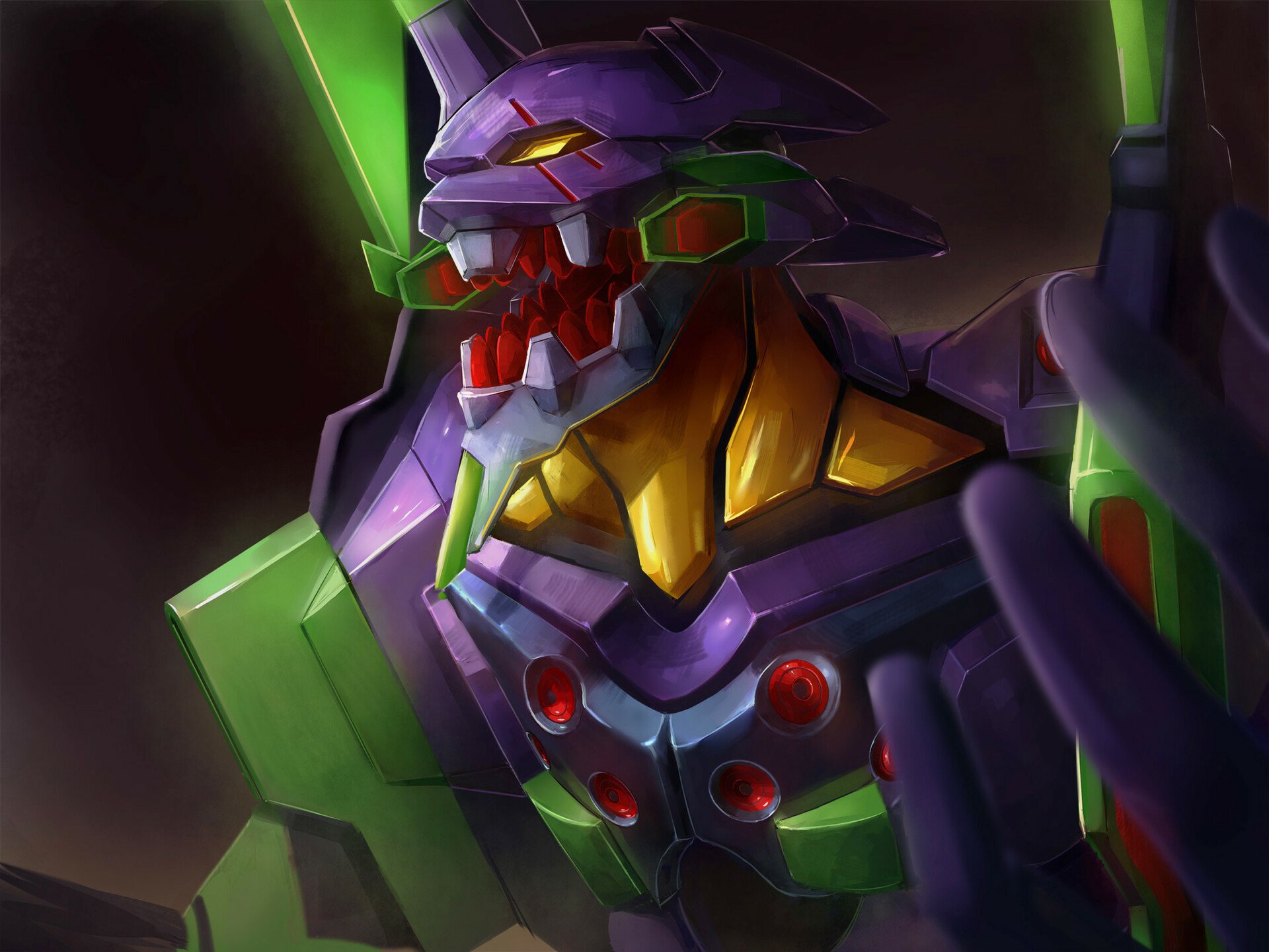 Download Evangelion Unit-01 Anime Neon Genesis Evangelion HD Wallpaper by Herawan L. Utomo