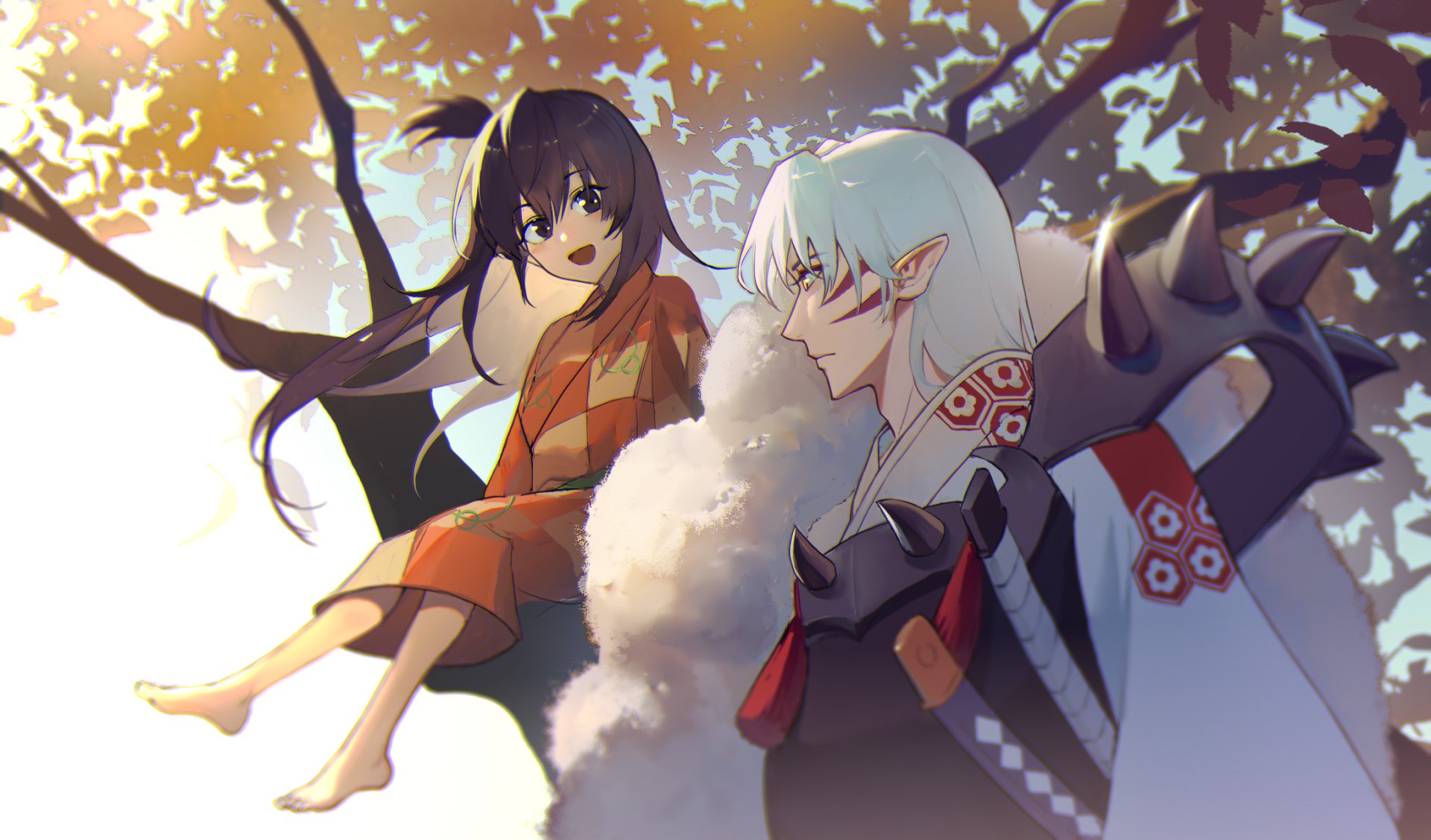 Download Sesshōmaru (InuYasha) Rin (InuYasha) Anime InuYasha HD Wallpaper