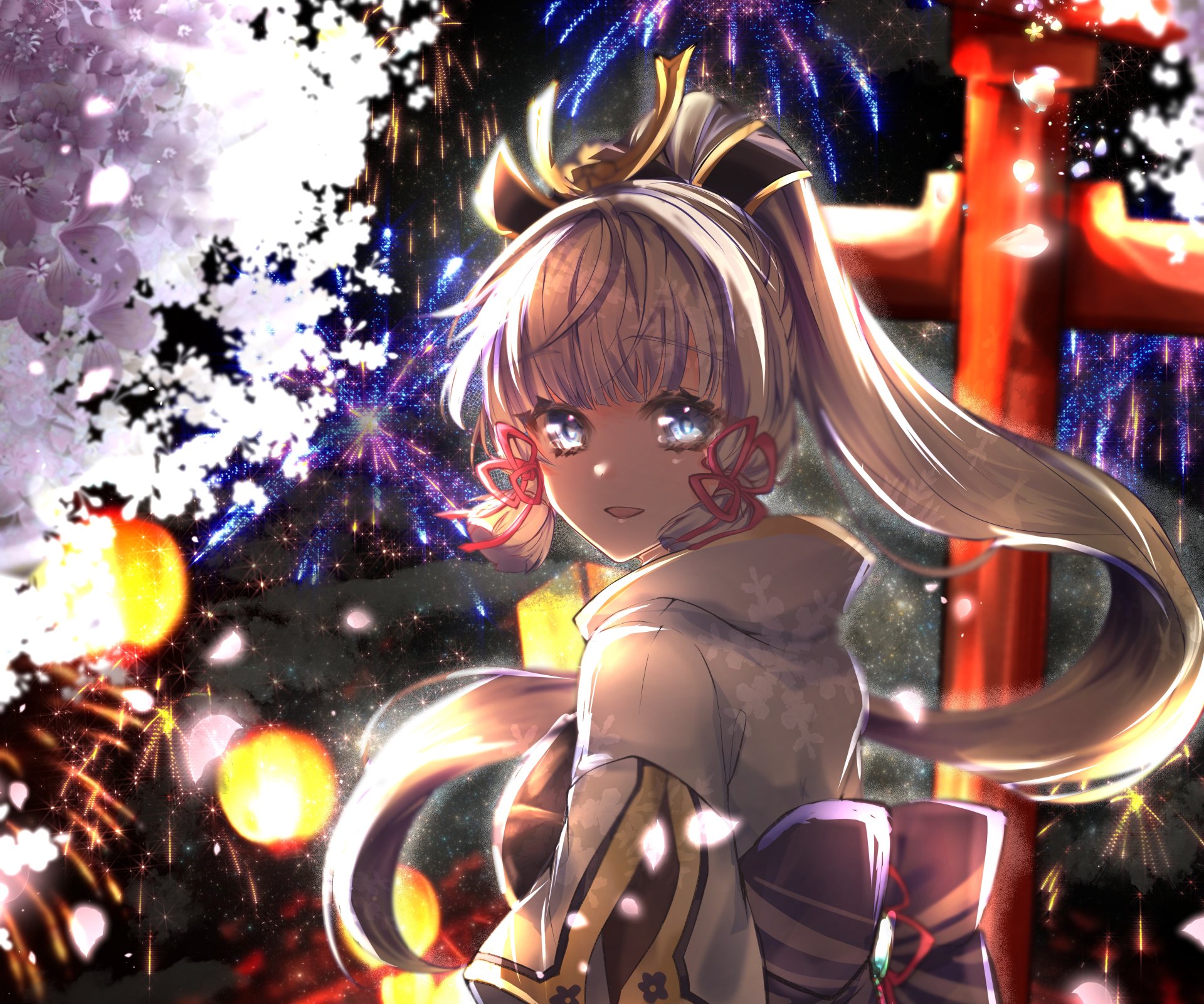 Download Kamisato Ayaka (Genshin Impact) Video Game Genshin Impact 4k Ultra HD Wallpaper by 白蓮 翠