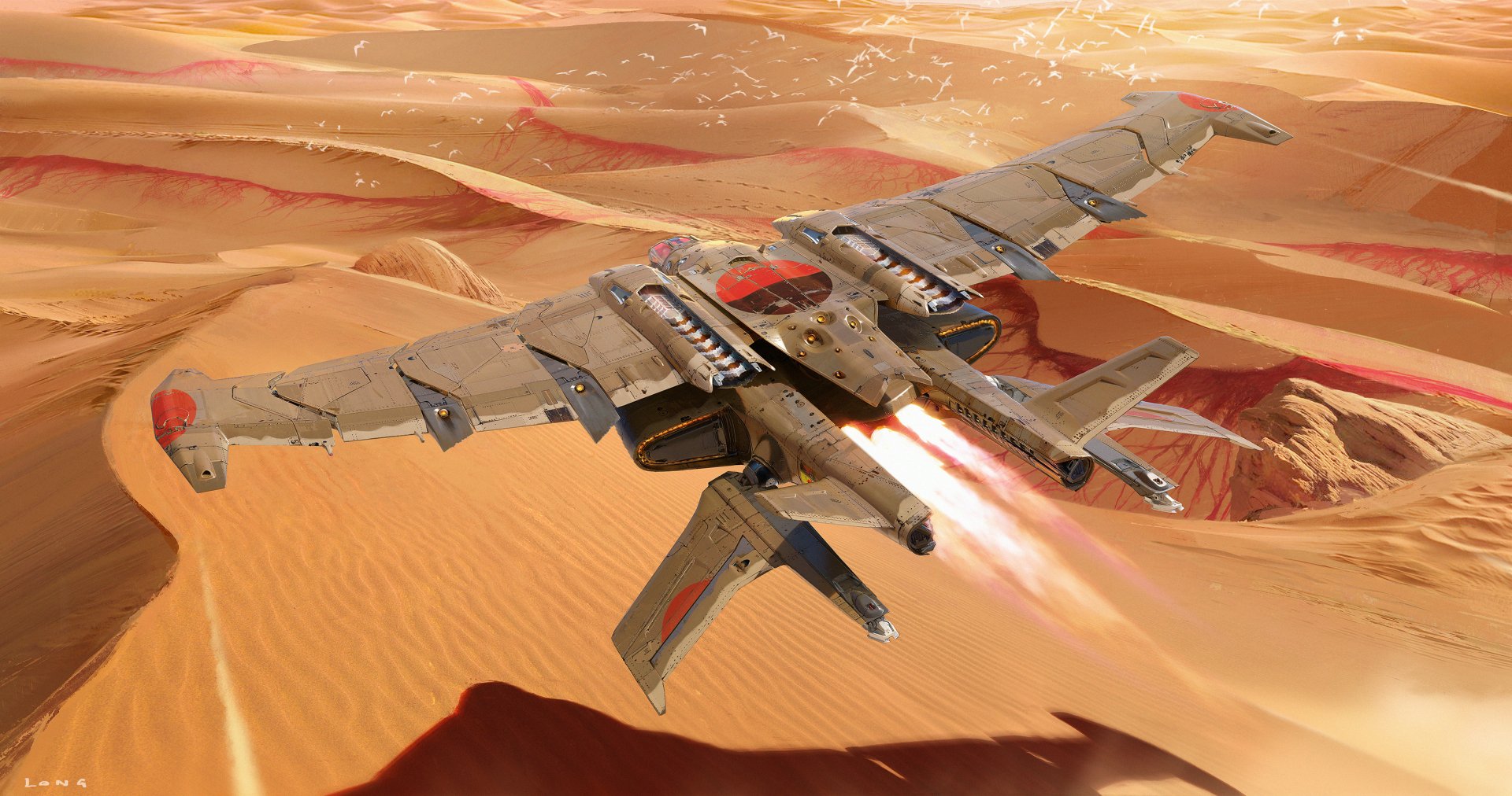 Download Sci Fi Vehicle HD Wallpaper by Long Ouyang