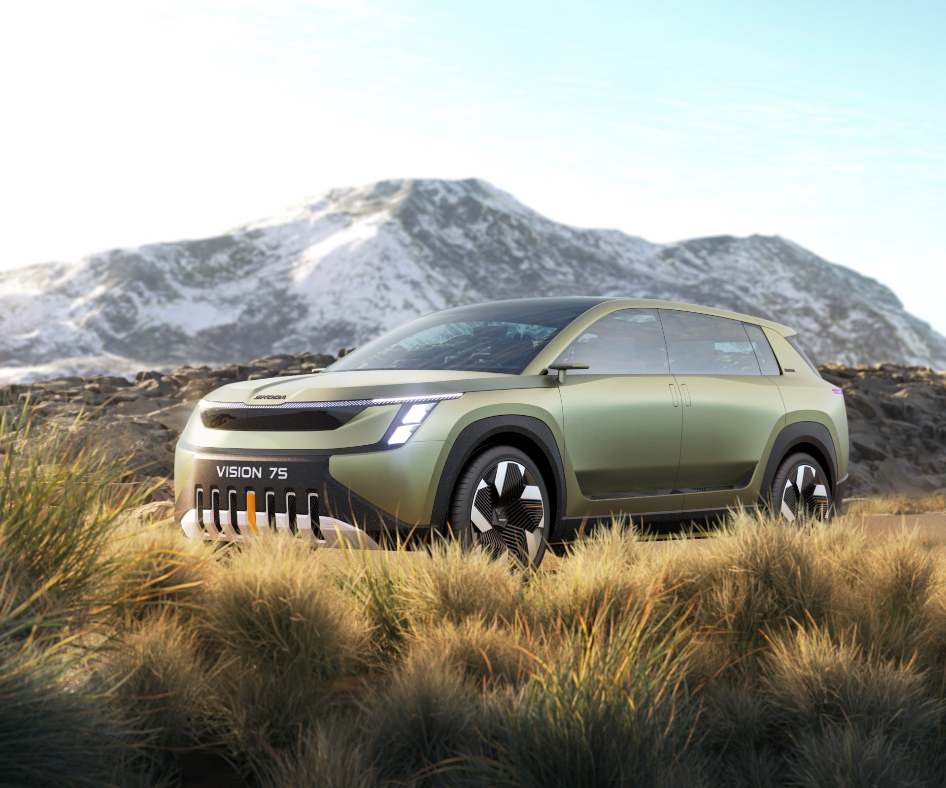 Download Vehicle Skoda Vision 7S HD Wallpaper