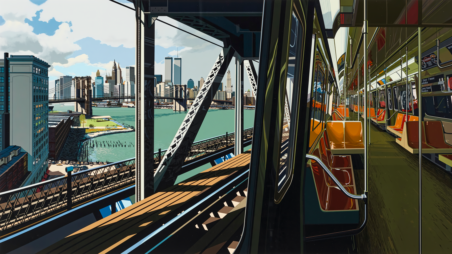 Download Vehicle Train 4k Ultra HD Wallpaper by Richard Estes ...