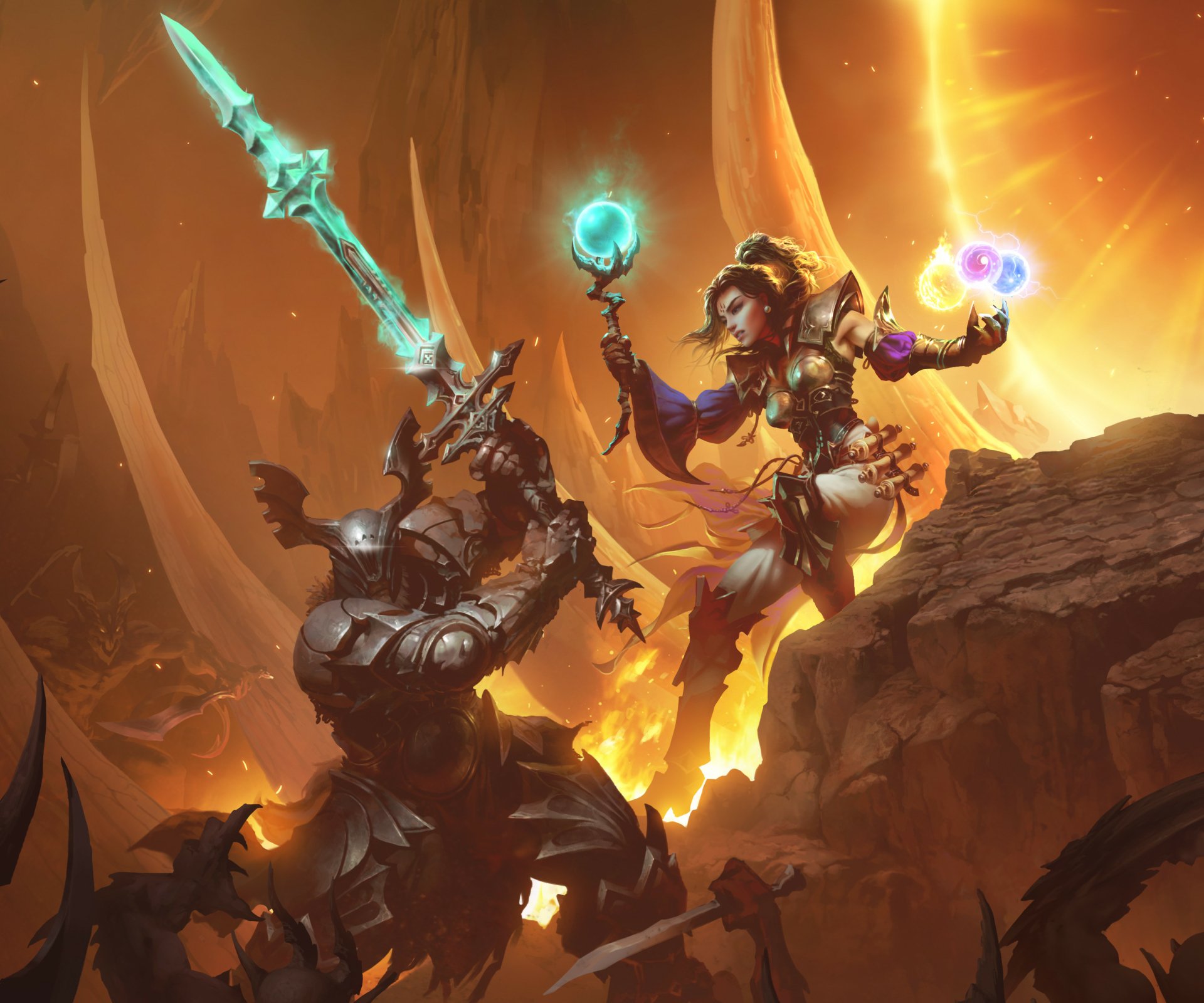 Download Wizard (Diablo III) Video Game Diablo III HD Wallpaper by Dmitry Prozorov