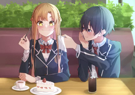 Kirito (Sword Art Online) Asuna Yuuki Anime Sword Art Online Kirito And Asuna HD Desktop Wallpaper | Background Image