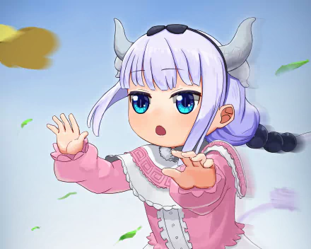 Kanna Kamui Anime Miss Kobayashi's Dragon Maid HD Desktop Wallpaper | Background Image