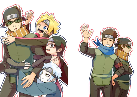 Konohamaru Sarutobi Mitsuki (Naruto) Sarada Uchiha Boruto Uzumaki Mugino Anime Boruto HD Desktop Wallpaper | Background Image