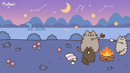  Zoom Background: Campfire