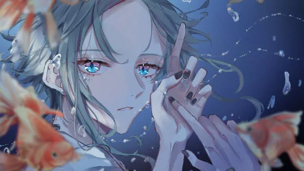 Luxiem Mysta Rias Anime Virtual Youtuber HD Desktop Wallpaper | Background Image