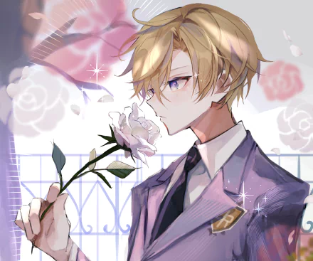 René Tamaki Richard de Grantaine Anime Ouran High School Host Club HD Desktop Wallpaper | Background Image