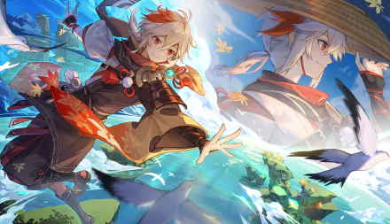 Kaedehara Kazuha (Genshin Impact) video game Genshin Impact HD Desktop Wallpaper | Background Image