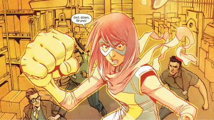 Kamala Khan Comic Ms. Marvel HD Desktop Wallpaper | Background Image