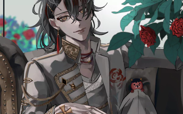 Luxiem Vox Akuma Anime Virtual Youtuber HD Desktop Wallpaper | Background Image