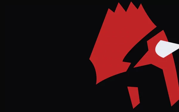 HD PC wallpaper featuring the legendary Fire Pokémon Groudon from the Pokémon anime, depicted in a bold, minimalist style against a black background.