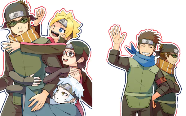 Konohamaru Sarutobi Mitsuki (Naruto) Sarada Uchiha Boruto Uzumaki Mugino Anime Boruto HD Desktop Wallpaper | Background Image