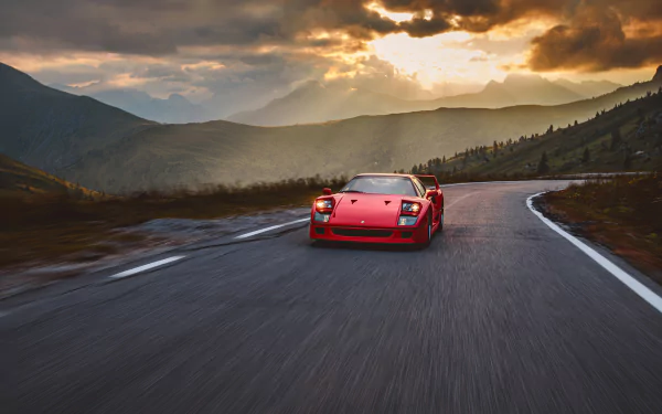 vehicle Ferrari F40 HD Desktop Wallpaper | Background Image