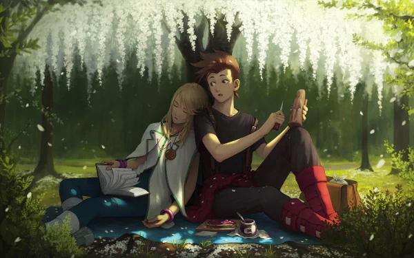 Lloyd Irving (Tales of Symphonia) Mithos Yggdrasill Anime Tales Of Symphonia HD Desktop Wallpaper | Background Image