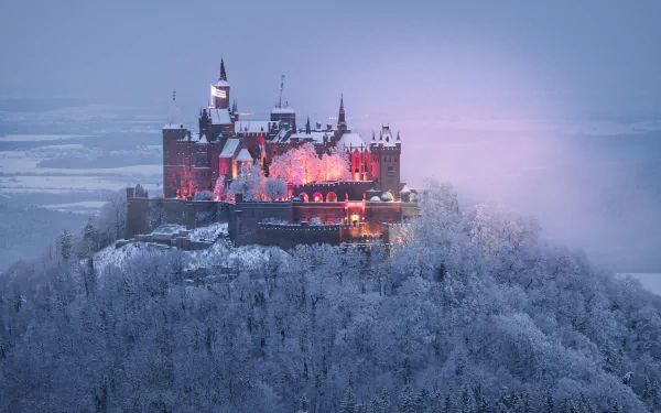 Germany man made Hohenzollern Castle HD Desktop Wallpaper | Background Image