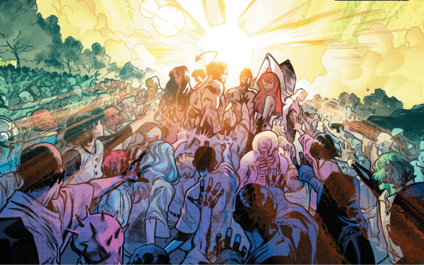 Comics X-Men Wolverine Scott Summers Jean Grey Archangel Nightcrawler HD Wallpaper | Background Image