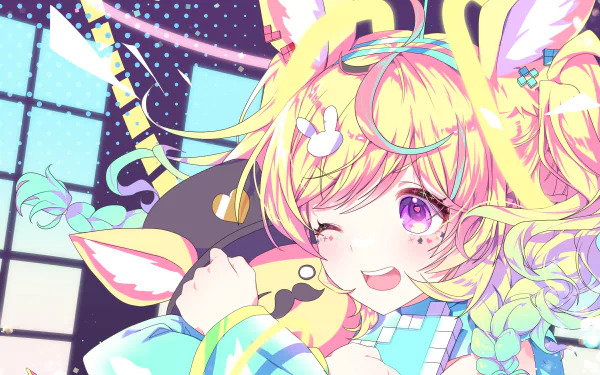 hololive Omaru Polka Anime Virtual Youtuber HD Desktop Wallpaper | Background Image