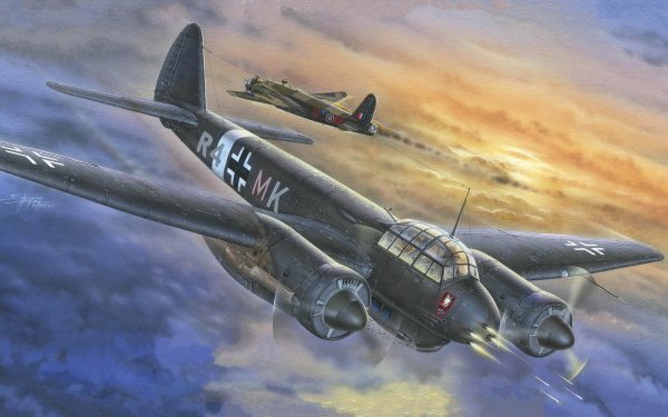 Military Junkers Ju 88 Bombers Luftwaffe HD Wallpaper | Background Image
