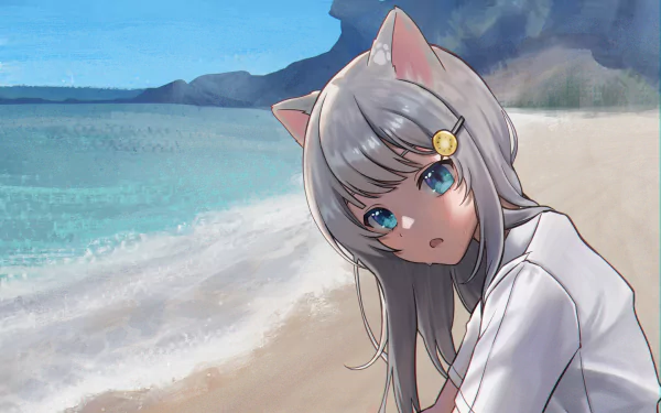 Nachoneko Anime Virtual Youtuber HD Desktop Wallpaper | Background Image