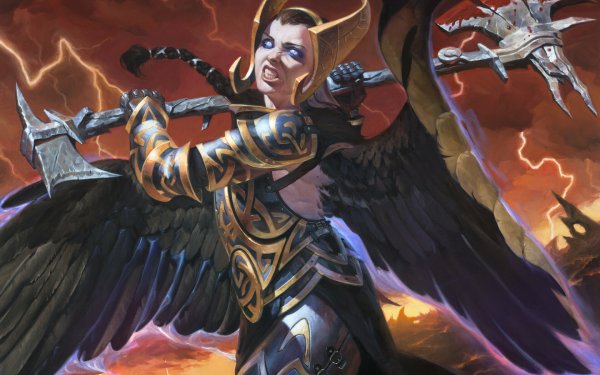 Man Made Magic: The Gathering Angel Warrior HD Wallpaper | Background Image