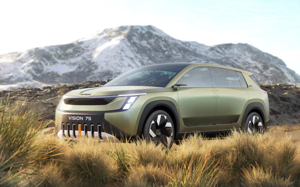 vehicle Skoda Vision 7S HD Desktop Wallpaper | Background Image