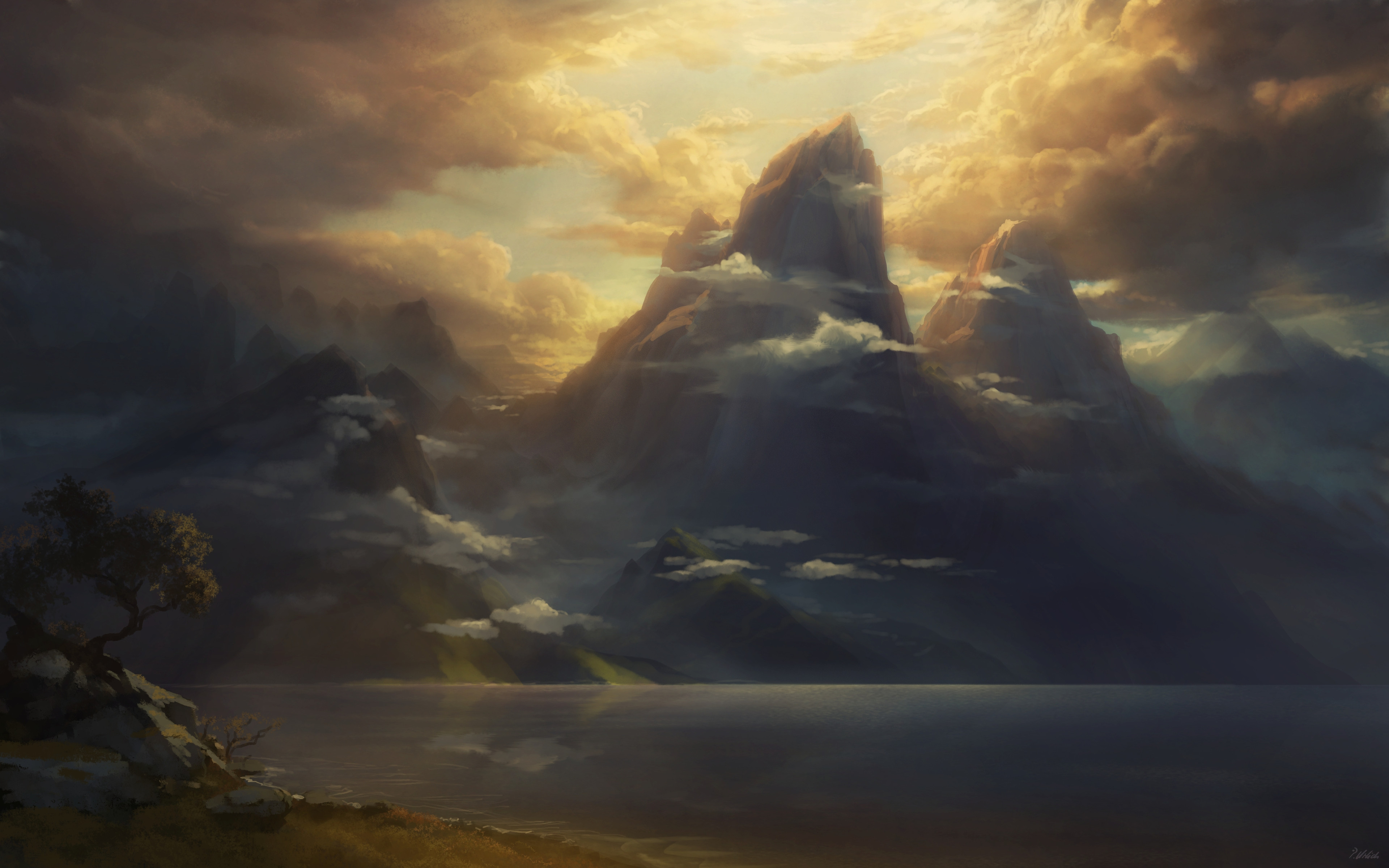 Download Artistic Mountain 4k Ultra HD Wallpaper by Philipp A. Urlich