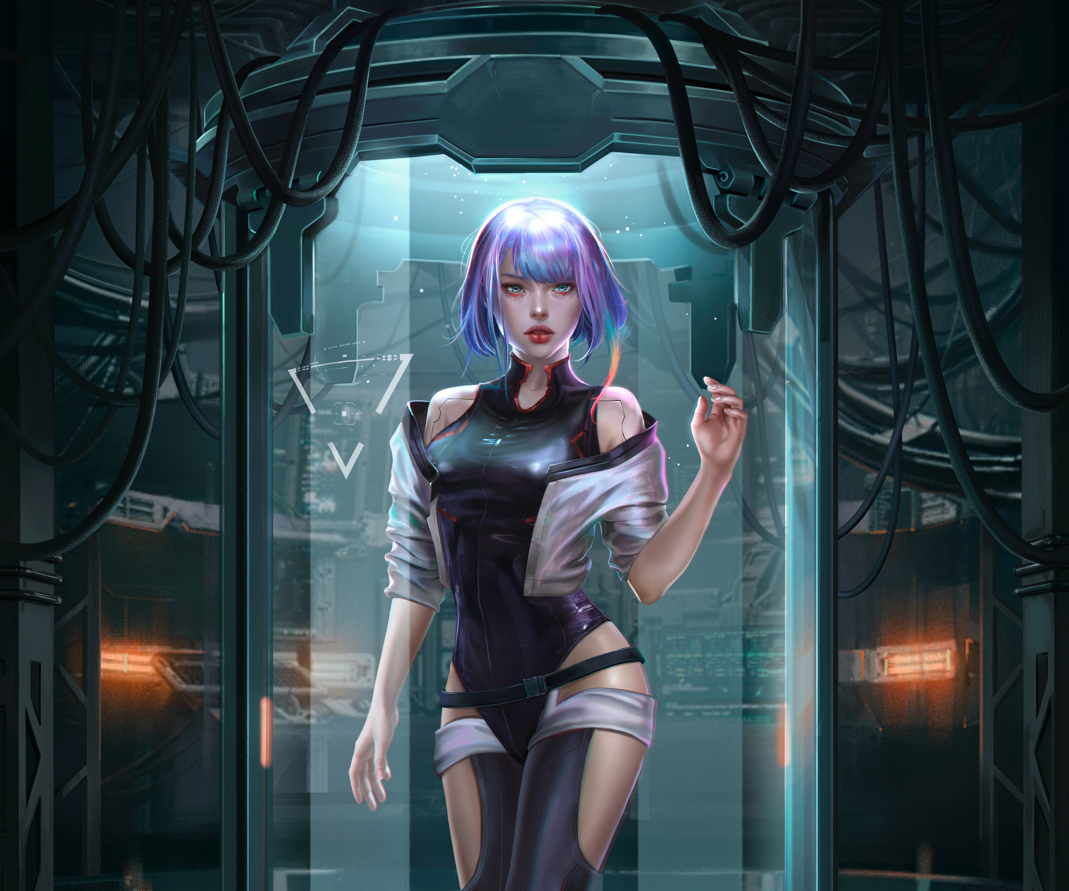 HD cyberpunk anime girl wallpapers