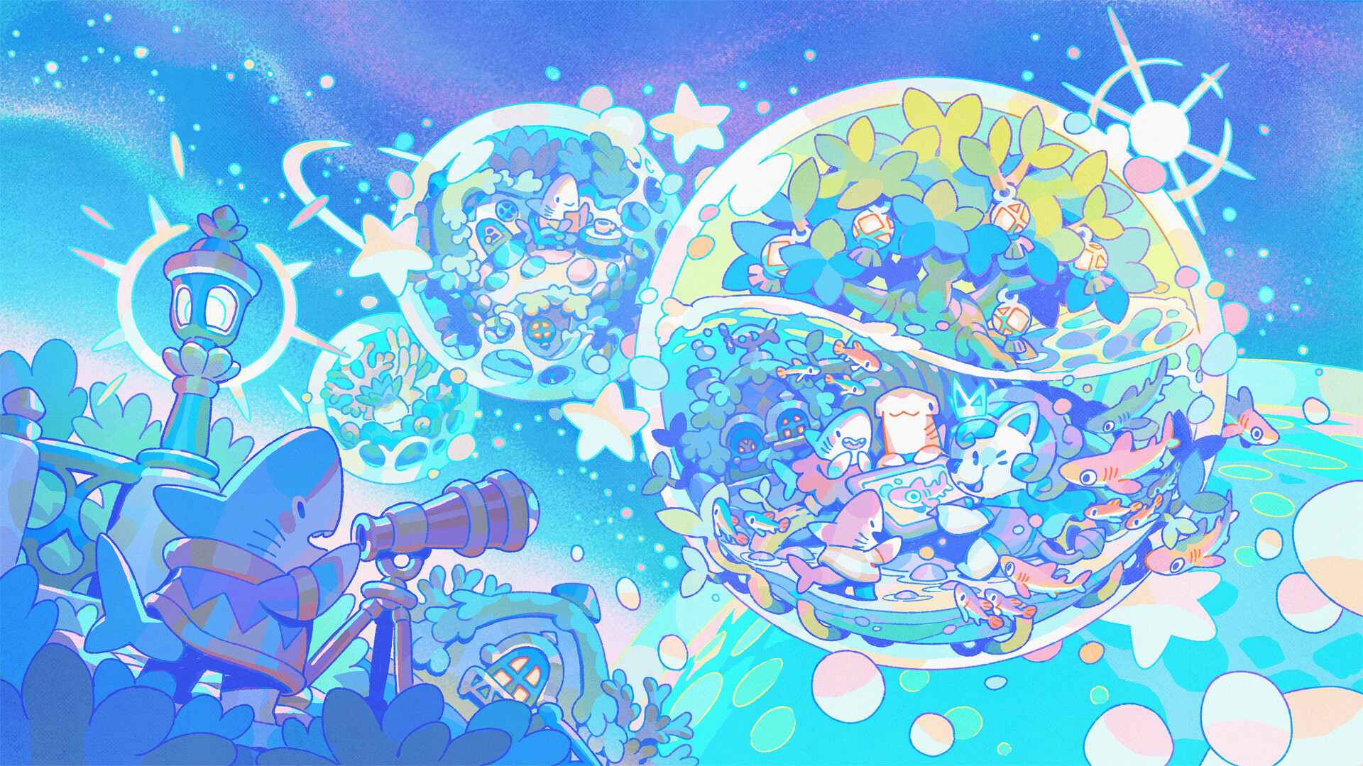 The Little Shark Civilization by Requinoesis