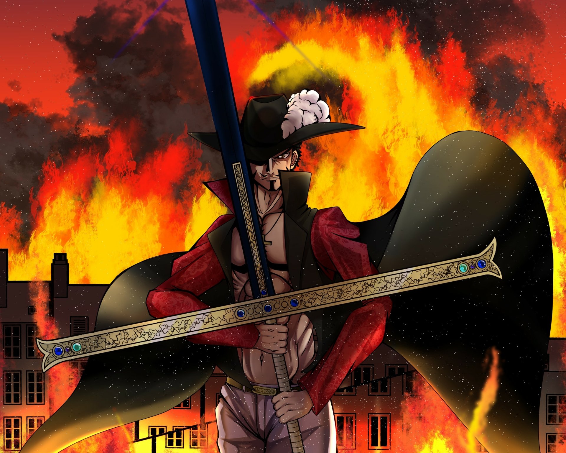 Mihawk wallpaper 12 | One piece images, One piece manga, One piece pictures