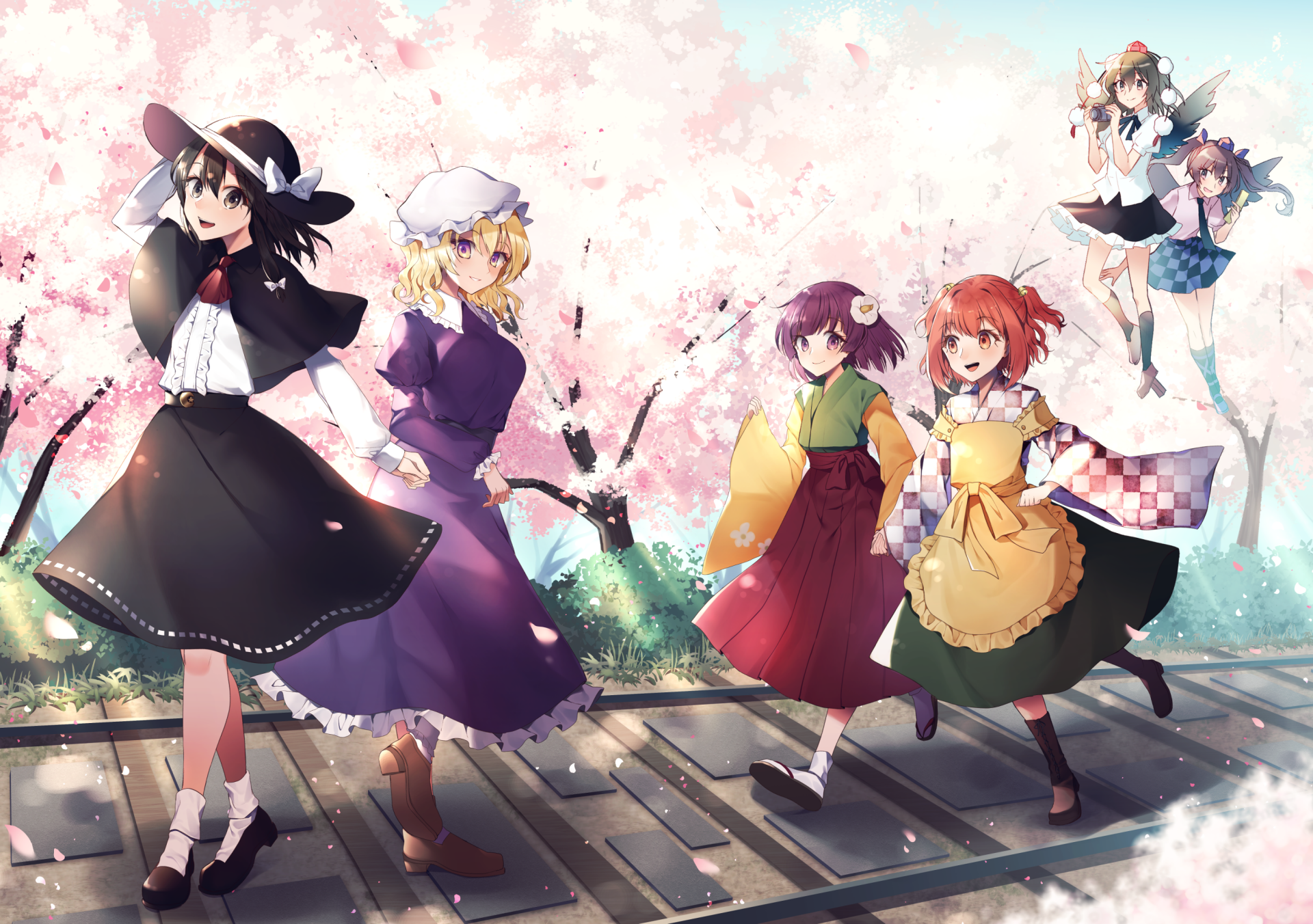 Download Aya Shameimaru Kosuzu Motoori Hieda No Akyuu Maribel Hearn Renko Usami Anime Touhou HD Wallpaper