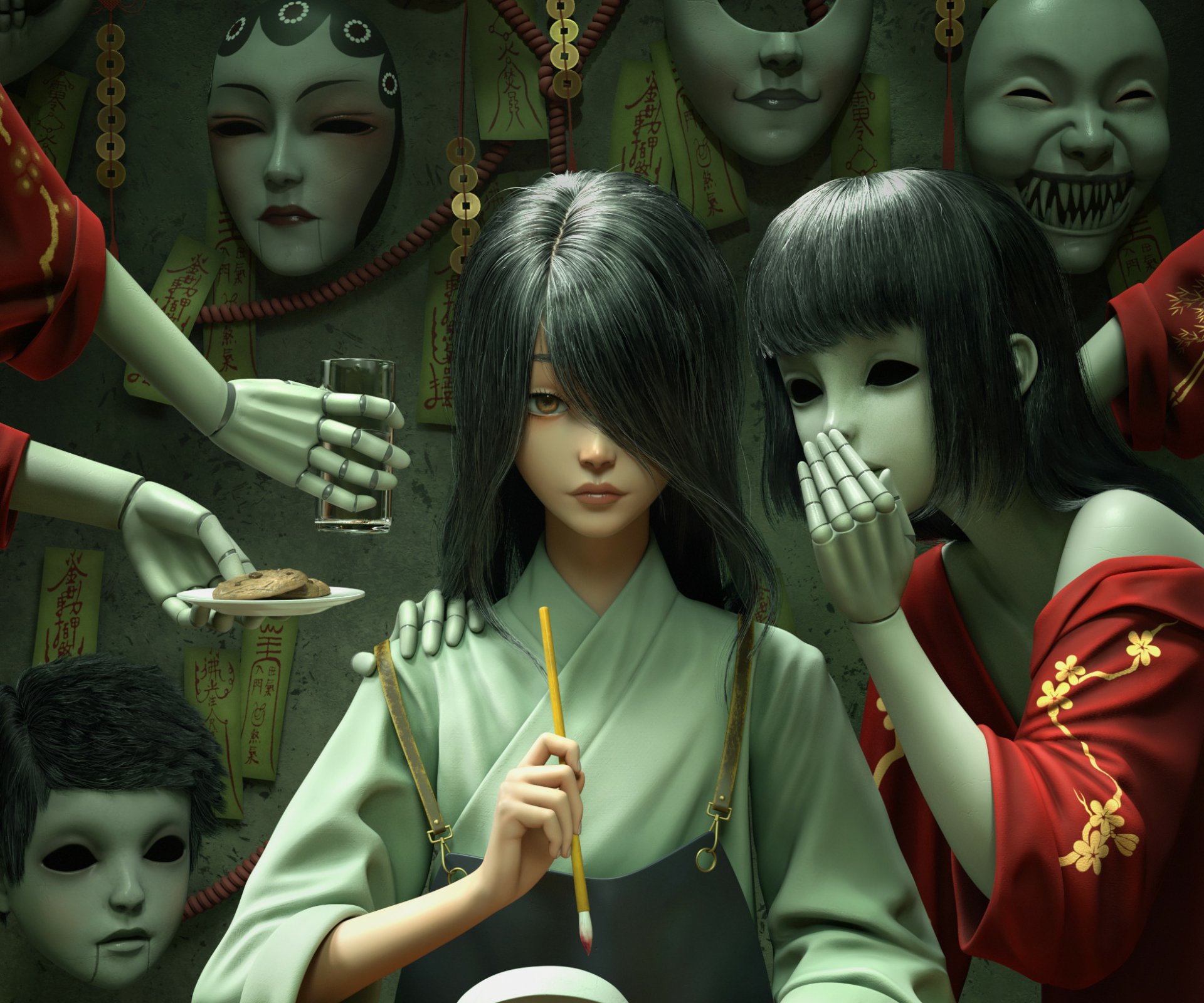 Download Fantasy Oriental HD Wallpaper by Ivan Lim