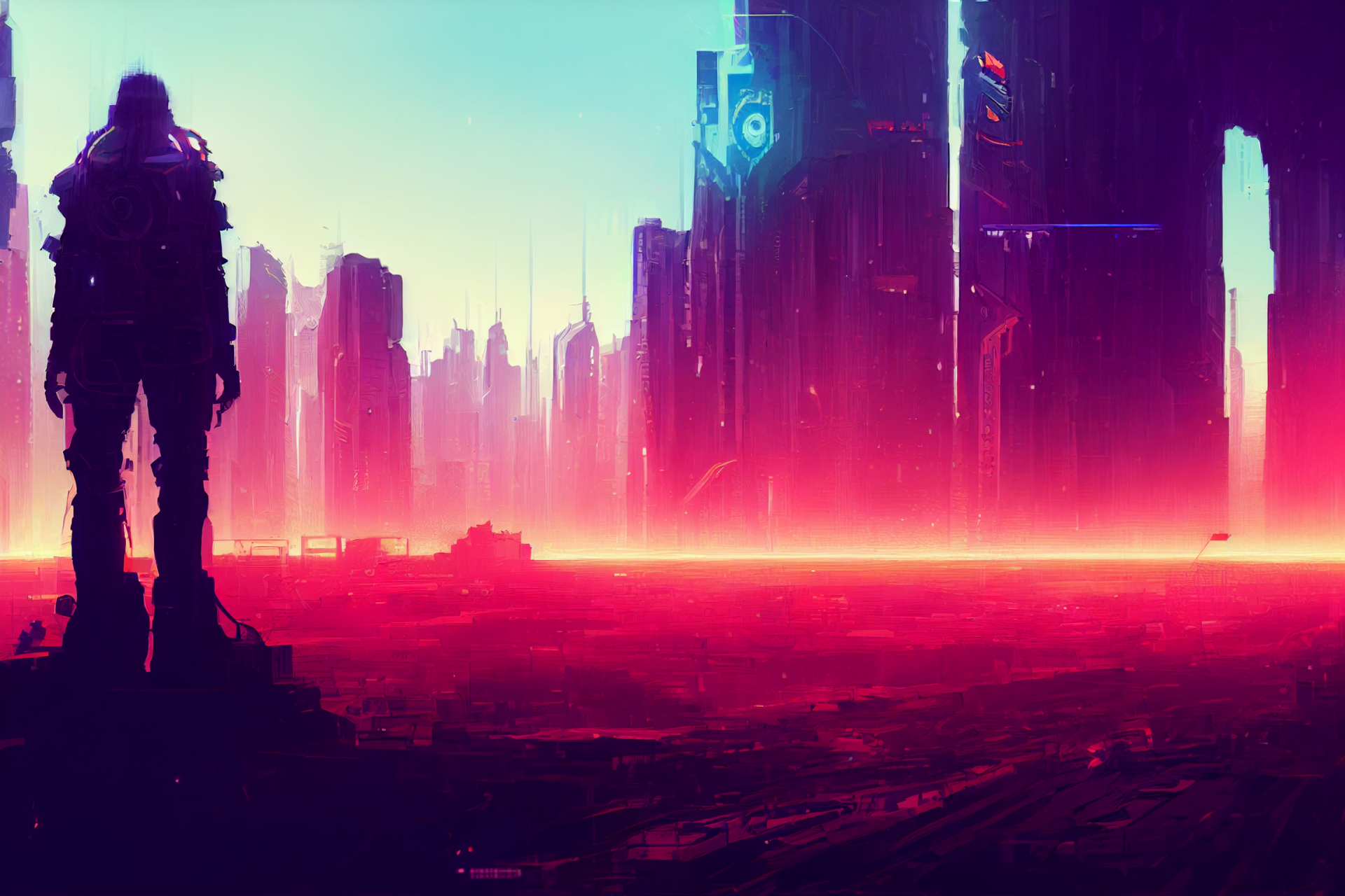 Sci Fi Cyberpunk HD Wallpaper by saxonzs