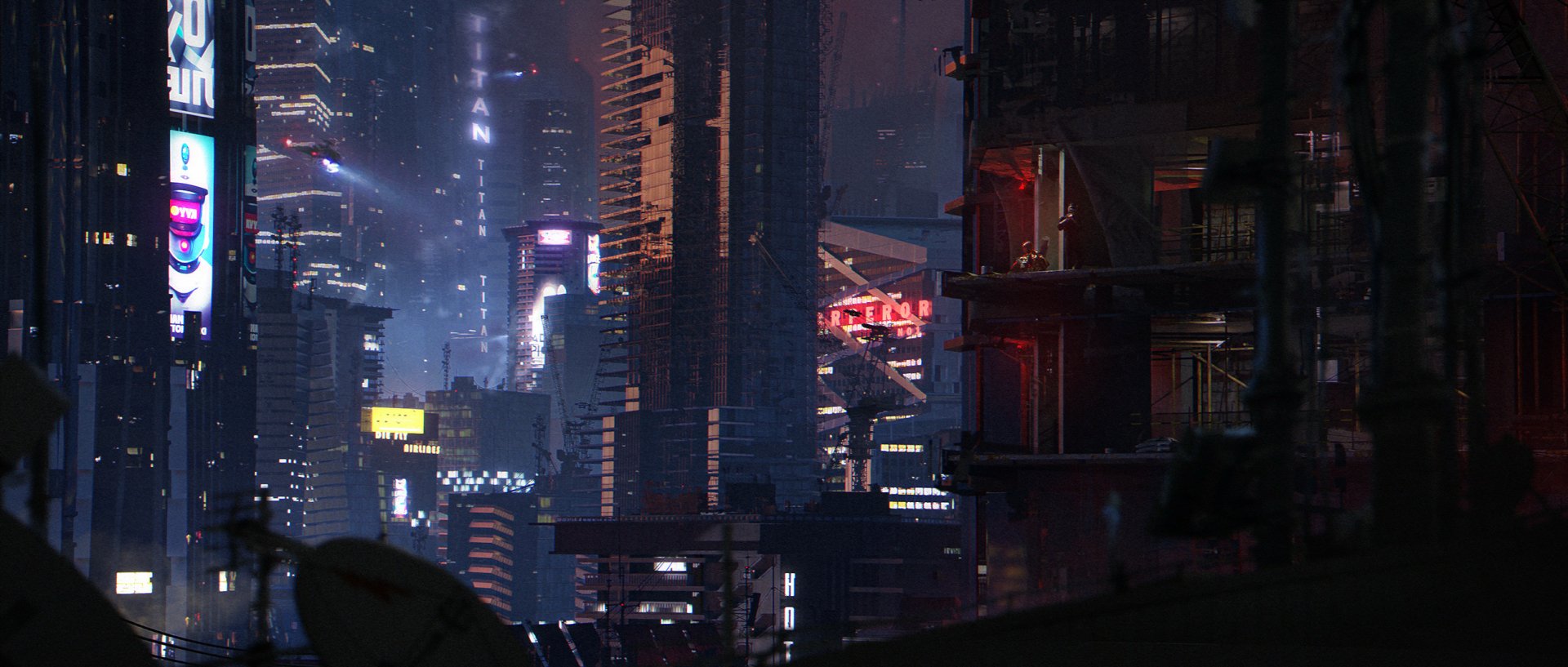 Download Sci Fi City Sci Fi City HD Wallpaper by Roman Lutsenko ...