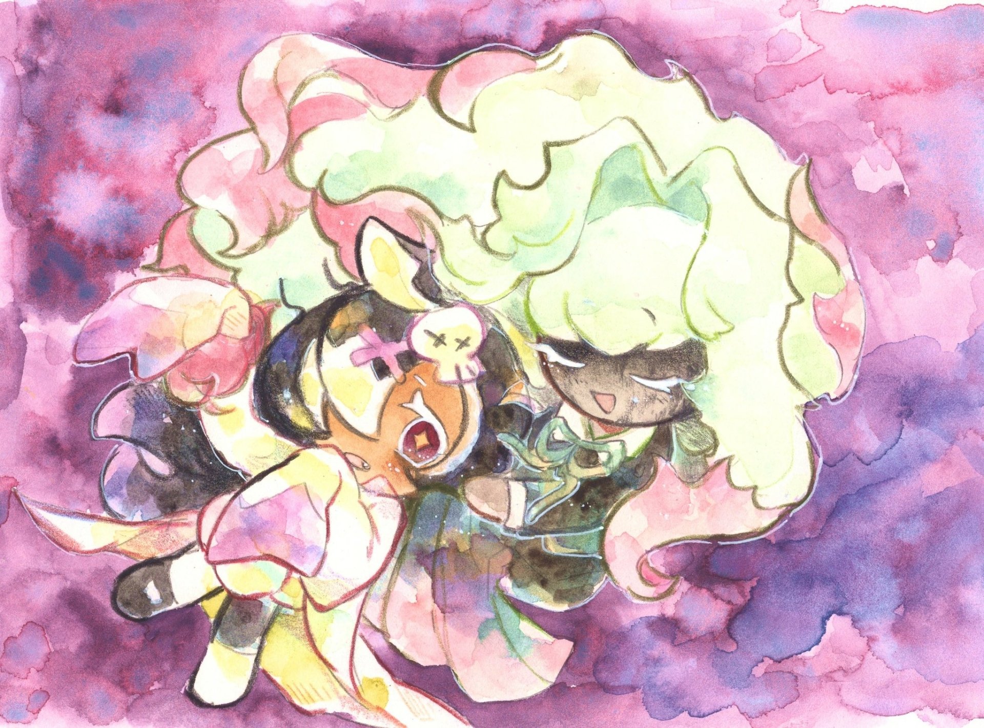 Download White Ghost Cookie Black Garlic Cookie Video Game Cookie Run: OvenBreak HD Wallpaper