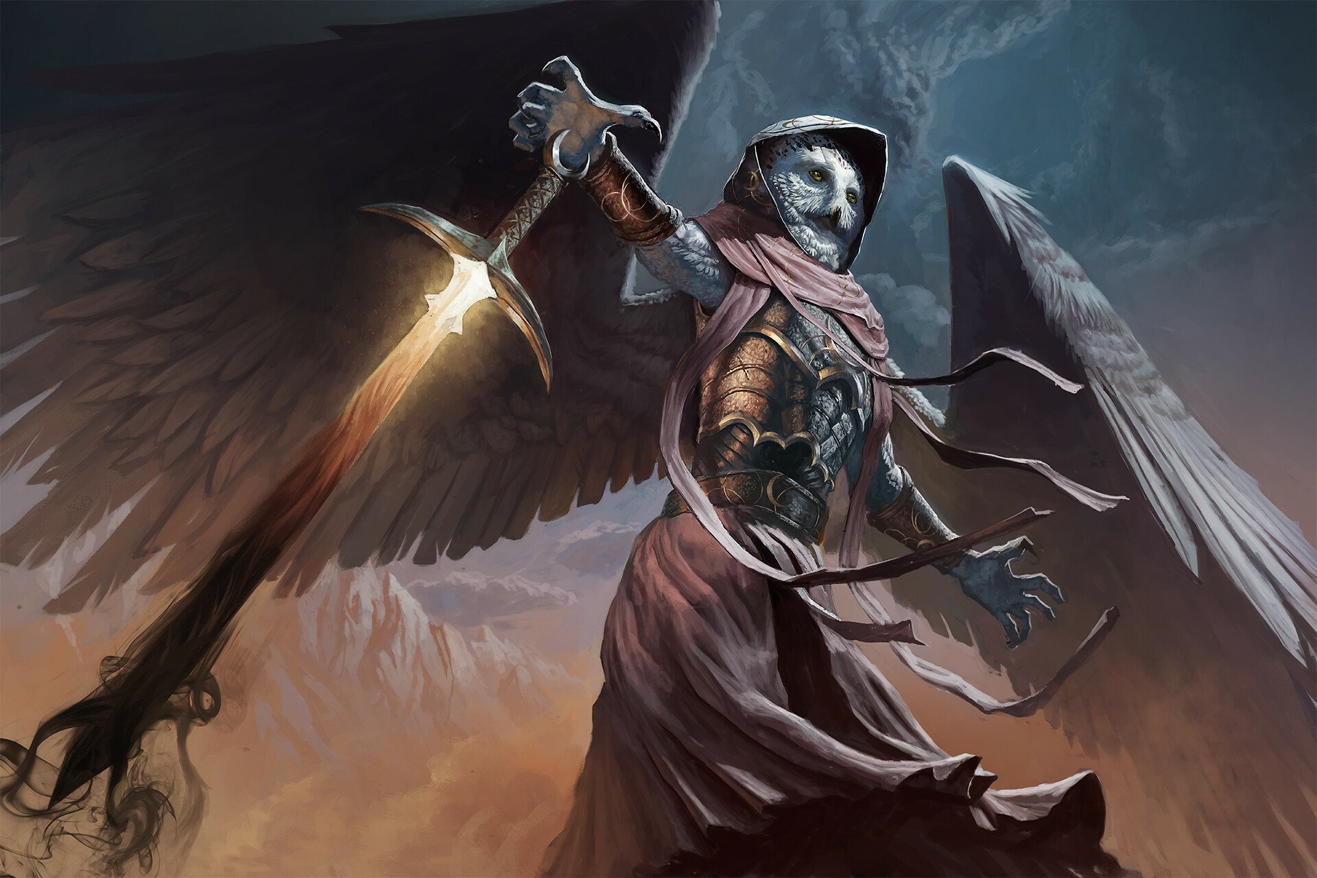 Download Fantasy Warrior Fantasy Warrior HD Wallpaper by Minard Maxime