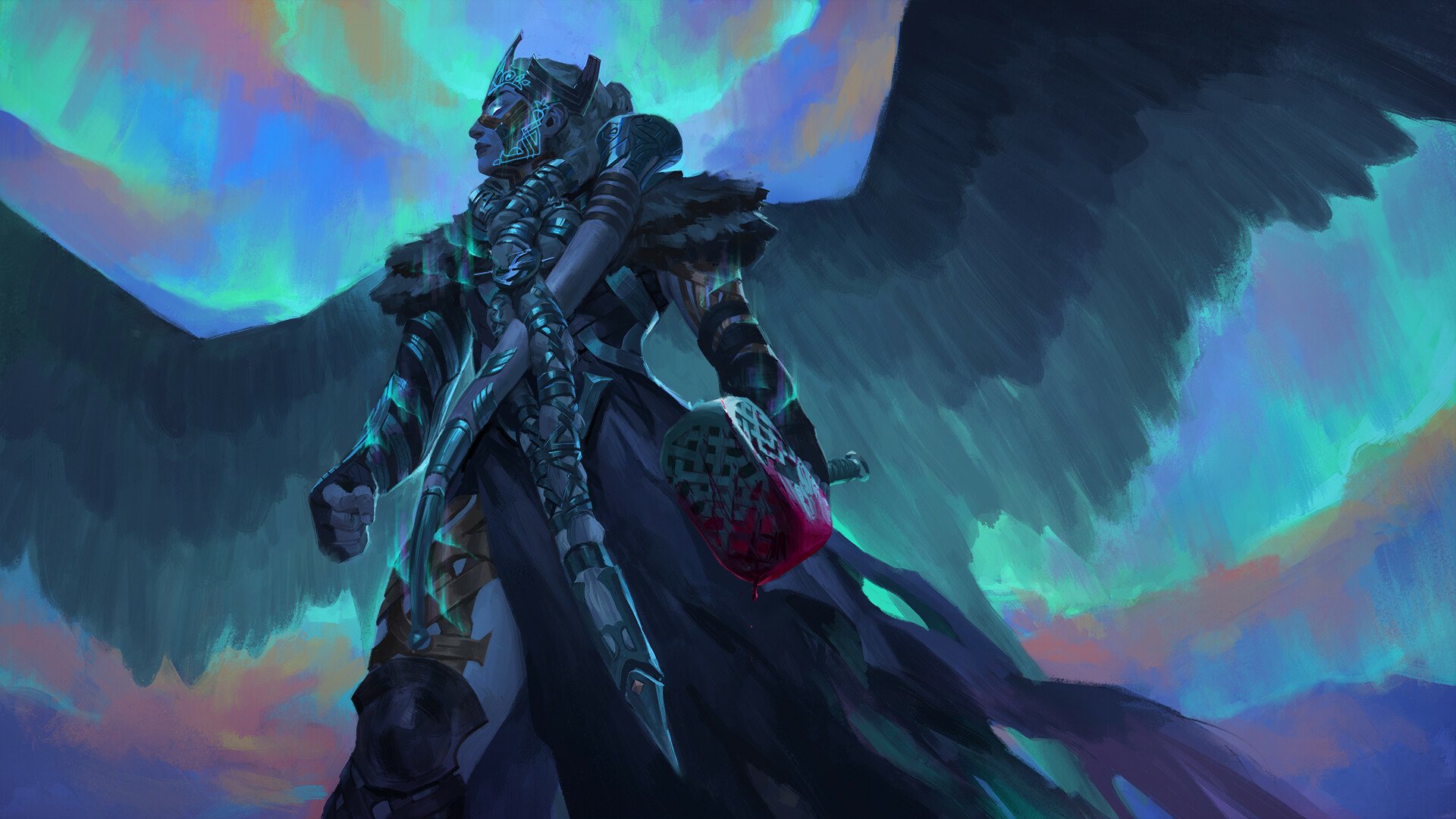 Download Fantasy Angel Warrior HD Wallpaper by Benjamin Ee | 1920x1081 ...