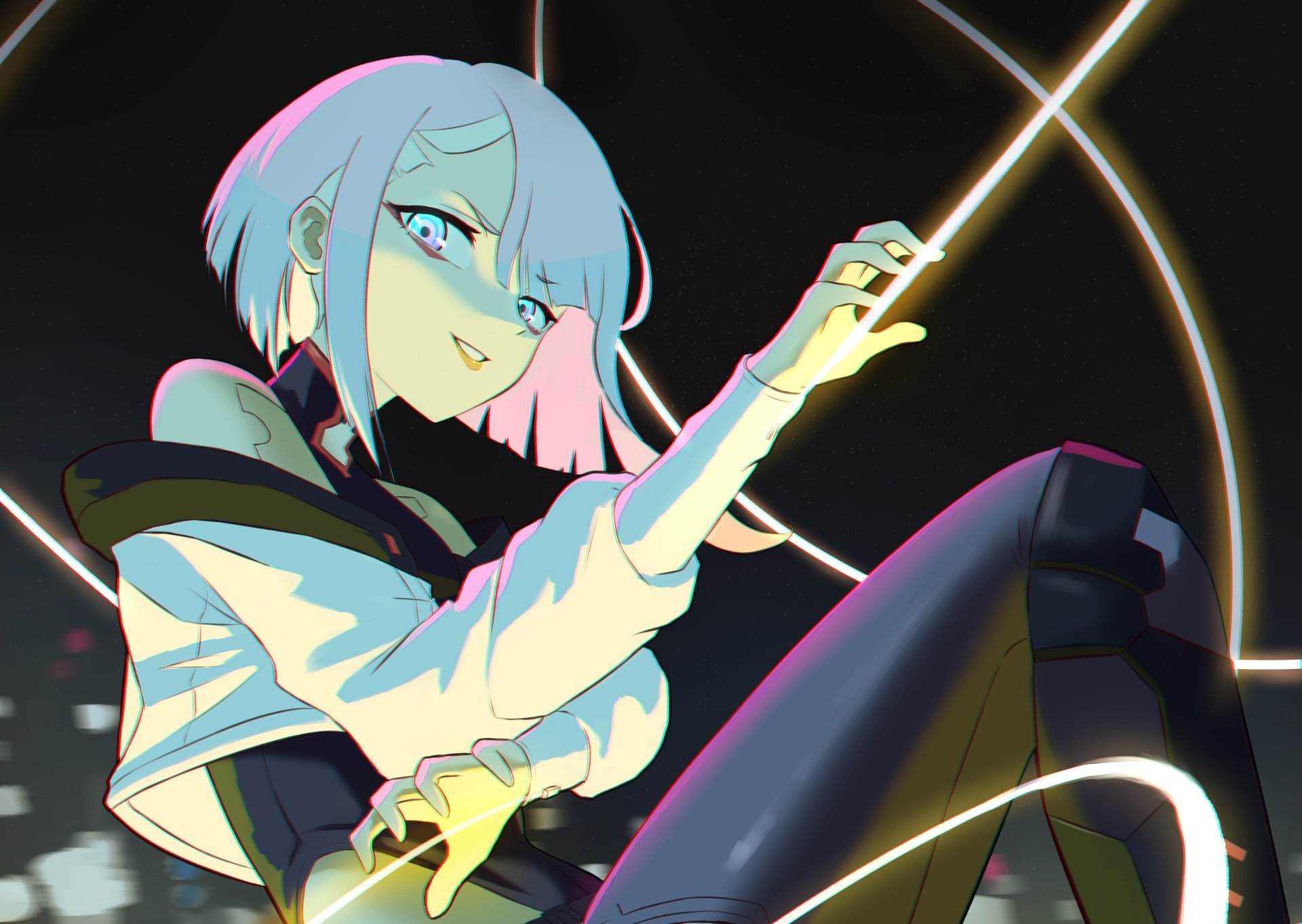 Download Lucy (Cyberpunk: Edgerunners) Anime Cyberpunk: Edgerunners 4k Ultra HD Wallpaper by Ziz